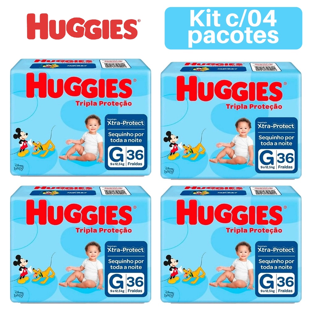 HUGGIES Fralda Huggies Tripla Proteção G - 36 Fraldas