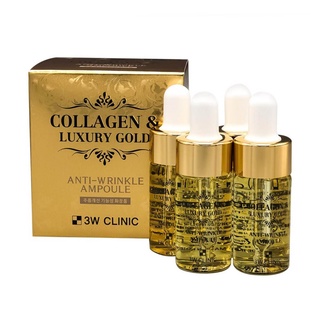 3w clinic collagen luxury gold anti wrinkle ampoule 13g 4ea