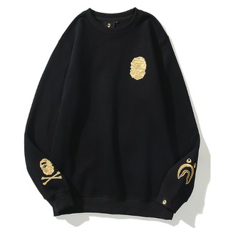 Novo BAPEe A Camuflagem De Saco De Banho Homens Mulheres Skate De Pescoço Redondo Casaco Casual SS1