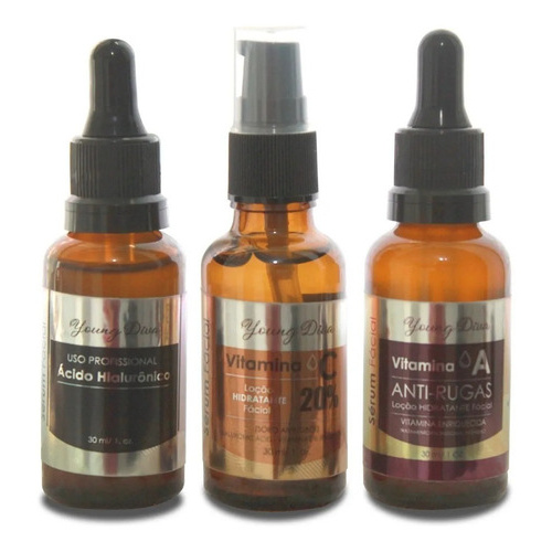 Kit Anti Idade - Vitamina C, Ácido Hialurônico, Retinol | Shopee Brasil