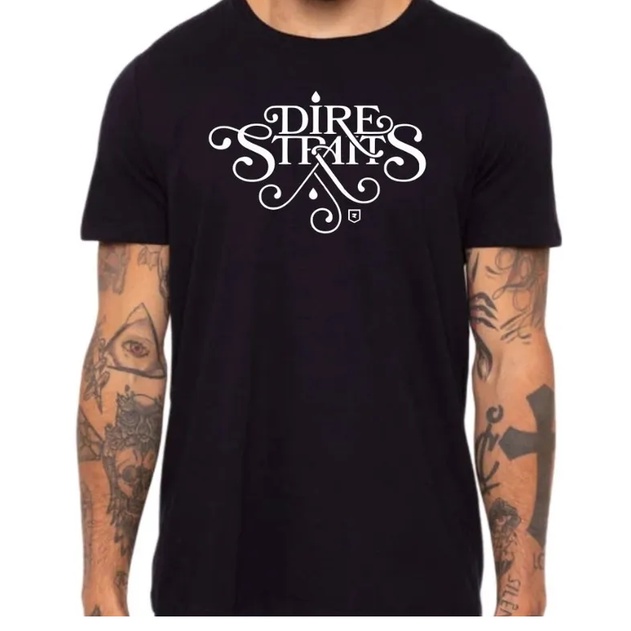 Camiseta Dire Straits Camisa Banda Rock Shopee Brasil