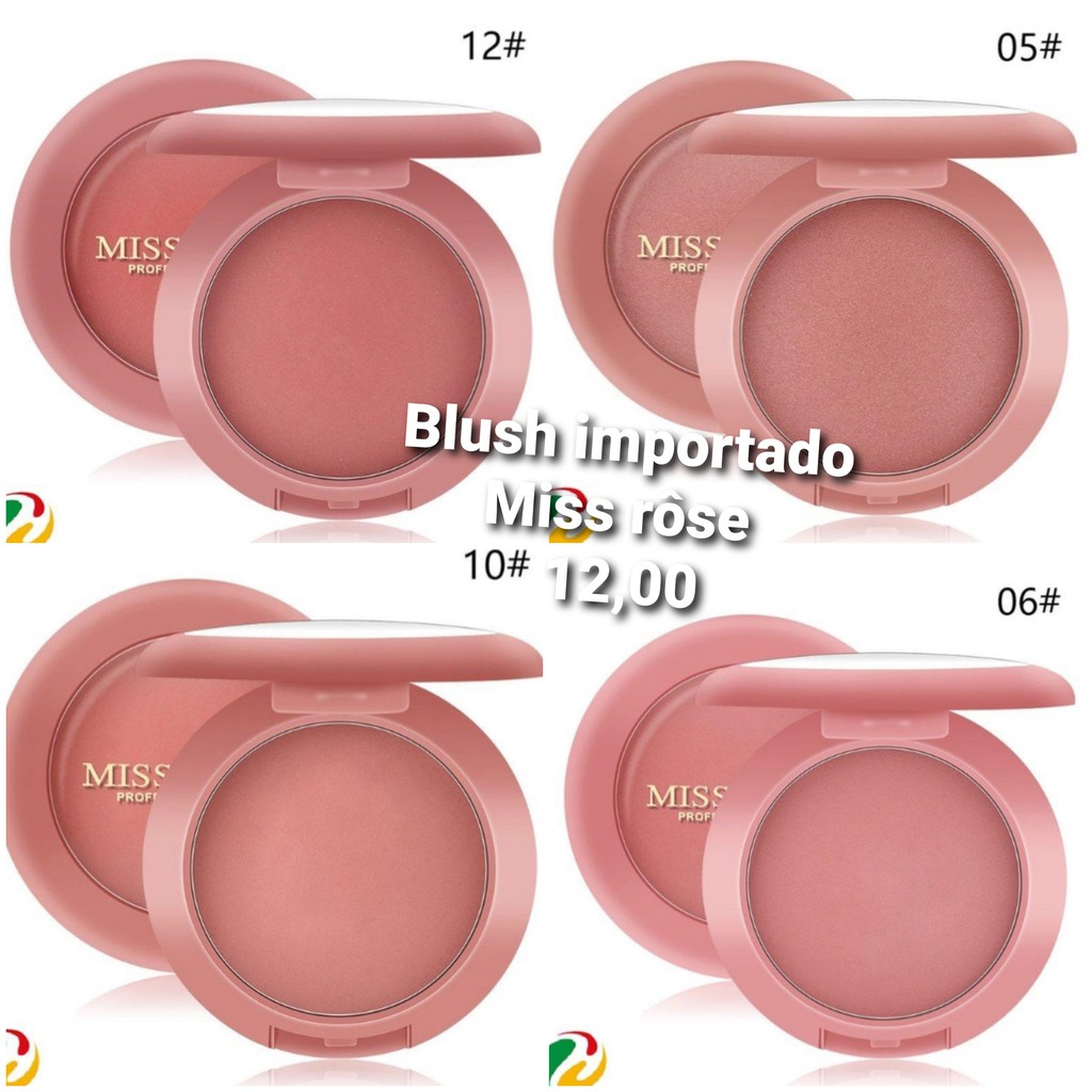 BLUSH MISS ROSÊ VÁRIAS CORES DISPONÍVEL | Shopee Brasil