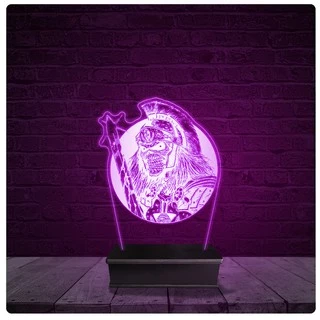 Luminária e Abajur Acrílico Led - Eddie Iron Maiden 14