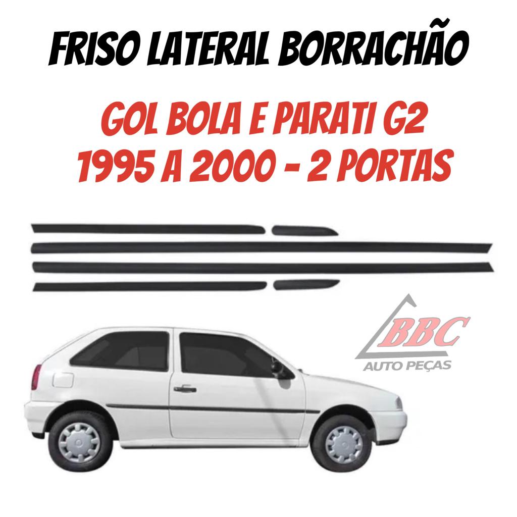 Jogo Friso Lateral Gol Parati Bola G2 1995 a 1999 2 Portas Preto - Machado  Auto Parts