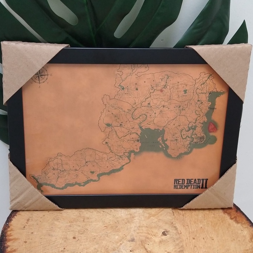 Mapa red dead 2 30X40 cm.