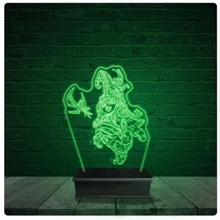 Luminária Abajur Acrílico Led - Lulu League Of Legends LOL