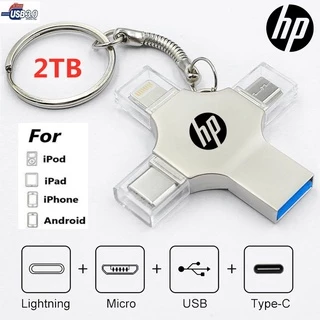 Pendrive 2TB 4 Em 1 flash USB 3.0 Bastão De Memória OTG Velocidade Rápida Tipo C Para i/O/S/Tablet/Android/Smartphone/PC