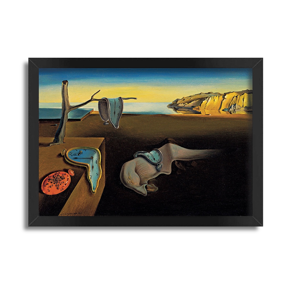 Quadro A Persistência Da Memória 1931 Obra Salvador Dalí Sala Quarto A4 ...