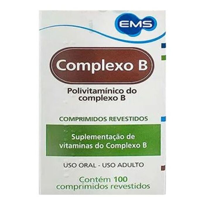 VITAMINA COMPLEXO B EMS 100 COMPRIMIDOS | Shopee Brasil