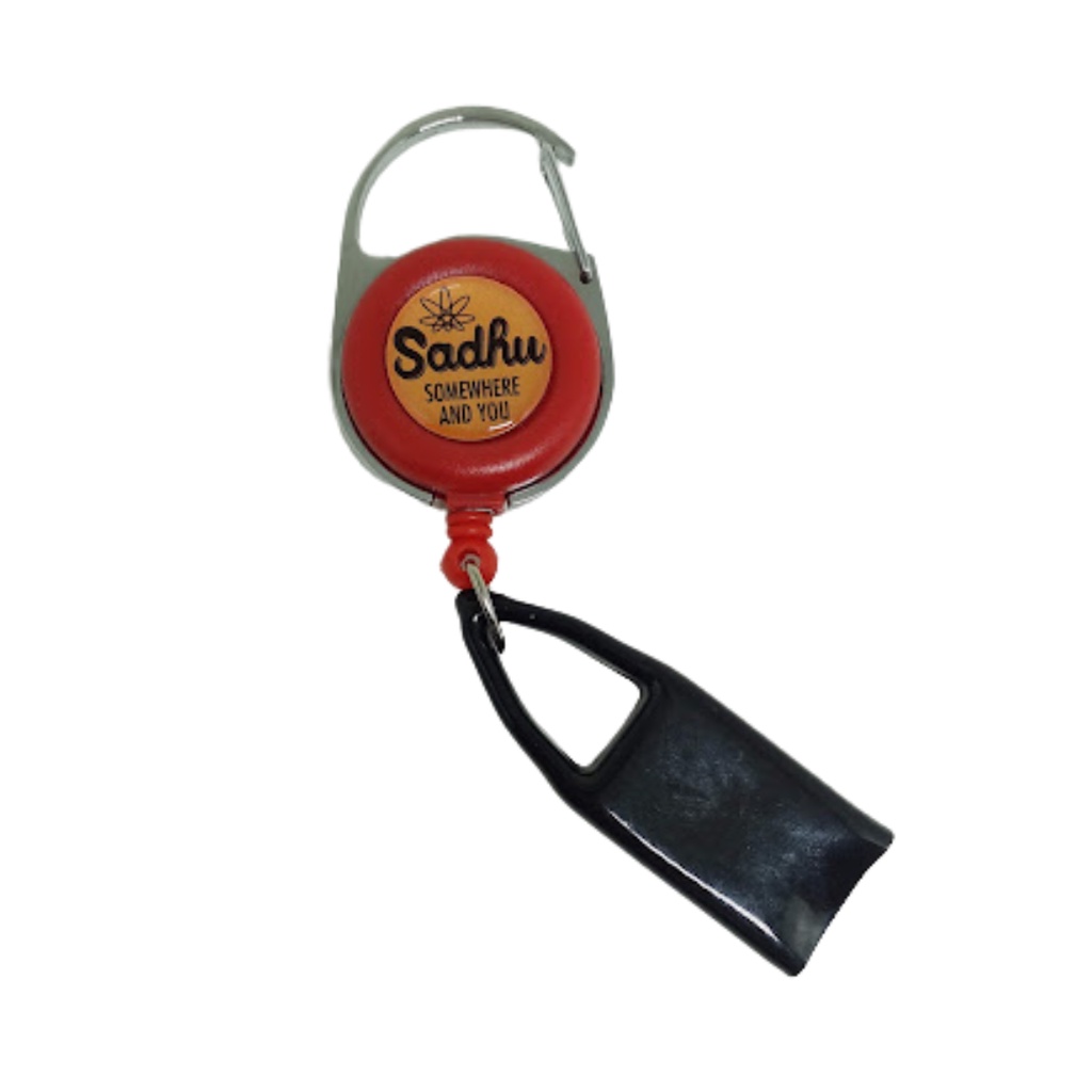 Chaveiro Prendedor De Isqueiro Retrátil Sadhu Lighter Leash Pequeno