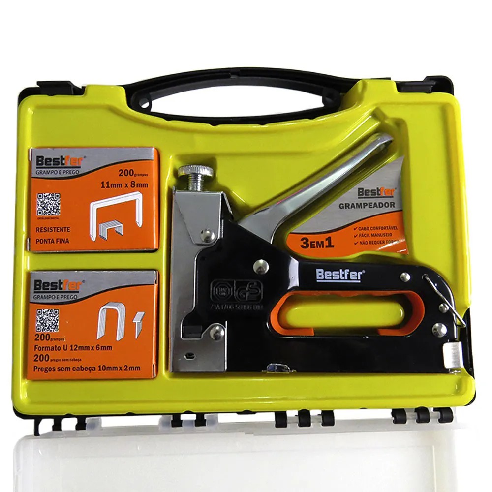 Grampeador Maquina Grampear Sofá Madeira Tapeçaria Estofados | Shopee ...