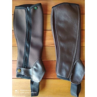 Perneira de Neoprene Com Fechamento em Ziper Reforçado Couro na Parte Interna Legítimo