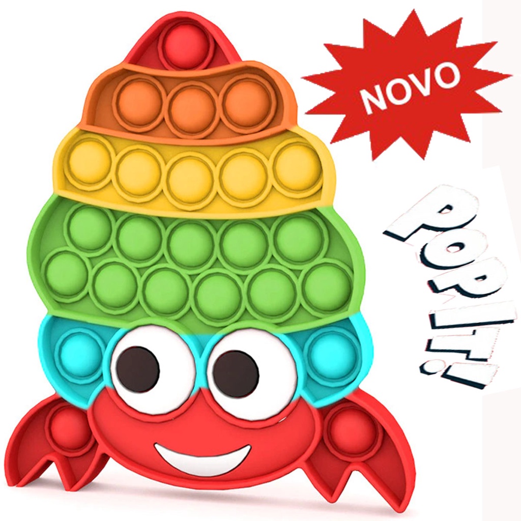 Pop- It Fidget, Toy Bolha Sensorial Brinquedo Para Autismo Popeti ...