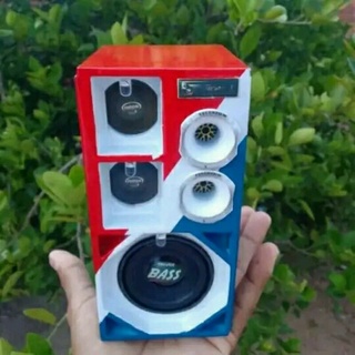 Mini Caixa Bob Com Leds E Bateria Com Bluetooth