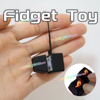 JINN Swtich Fidget Brinquedos Teclado Mecânico Tester Clique Levou Luz Botão Presente Chaveiro Para Autismo Anti Estresse Brinquedo