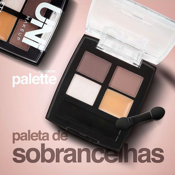 Conjunto de maquiagem para sobrancelhas, Eyebrow Powder Paleta de  sobrancelhas tricolor - Paleta de sobrancelha em pó para maquiagem  profissional com 3 cores para preenchimento de olhos Fovolat