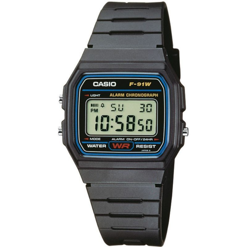 Relógio Casio retro preto pulseira borracha com caixa perfeito para presente