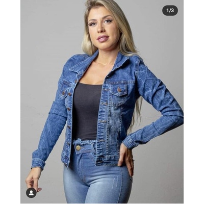 Jaqueta jeans 2024 feminina moderna