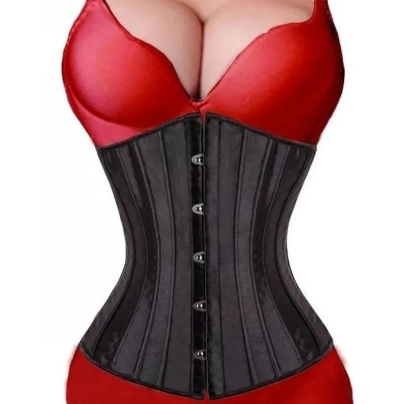 corset corselete tight lacing espartilho 28 barbatanas aço pronta entrega  Brasil