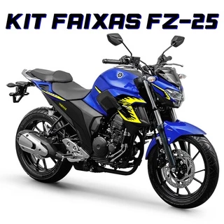 Kit Faixas Adesivos Fz25 Fazer 250 2018 À 2021 Várias Cores