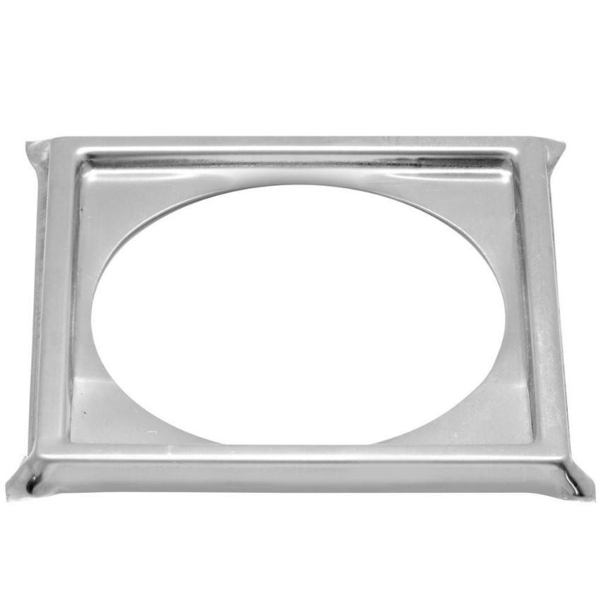 Porta Grelha Inox 10x10 Quadrada Suporte Caixilho