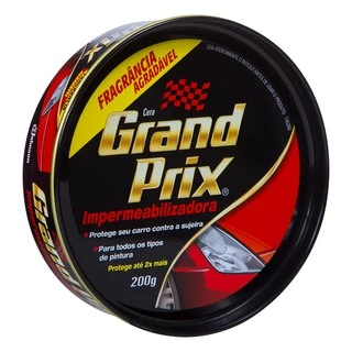 Cera Grand Prix Automotiva Lata Preta Polimento Para Carros Cera Automotiva