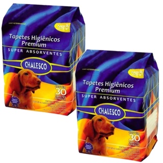 COMBO 2 Tapete Higiênico Chalesco Super Absorventes C/30 Un