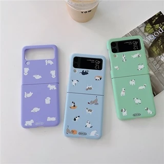 Z Flip 5 Capa Dura Para PC Fofo Galaxy 4 5G Telefone À Prova De Choque 3
