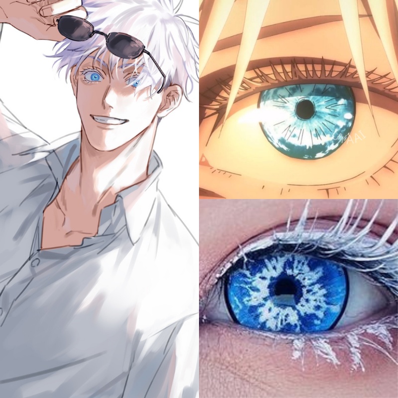 1 Par De Lentes De Contato Jujutsu Kaisen Para Cosplay