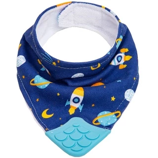 Bandana Babador Com Mordedor Algodão Espaço 15286 - Buba