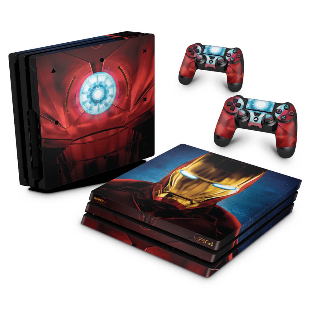 Skin PS4 PRO Adesiva Iron Man