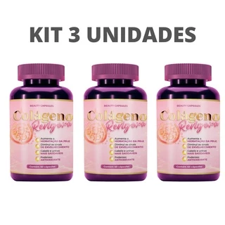 KIT 3 REVIGORA 500MG - Colágeno com Acido Hialurônico