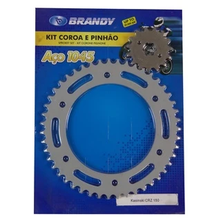 Kit Coroa e Pinhão Kasinski CRZ 150 47 X 15 (BRANDY)