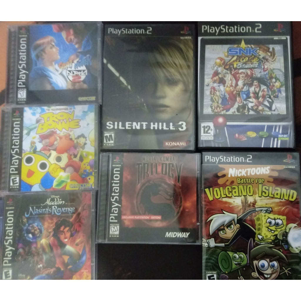 Lote Jogos Patchs (Réplicas) para PS1 e PS2 | Shopee Brasil