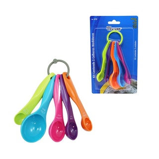 Jogo 5 Colheres Medidoras de Plastico 1275 Western