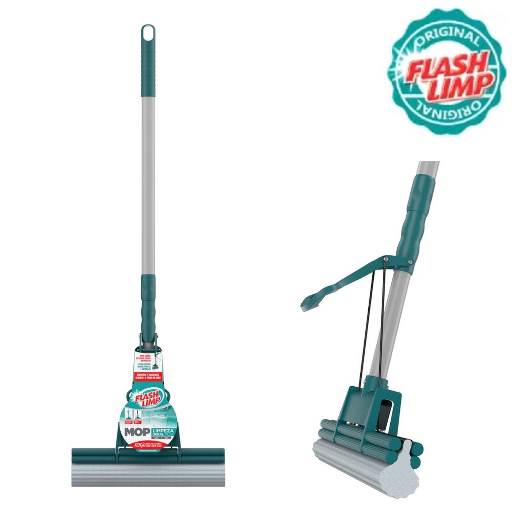 Mop Rodo Magico Limpeza Geral Plus Flash Limp Original