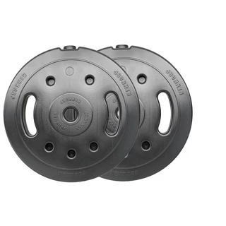 2 x anilha de polietileno com 5 kg - total 10kg