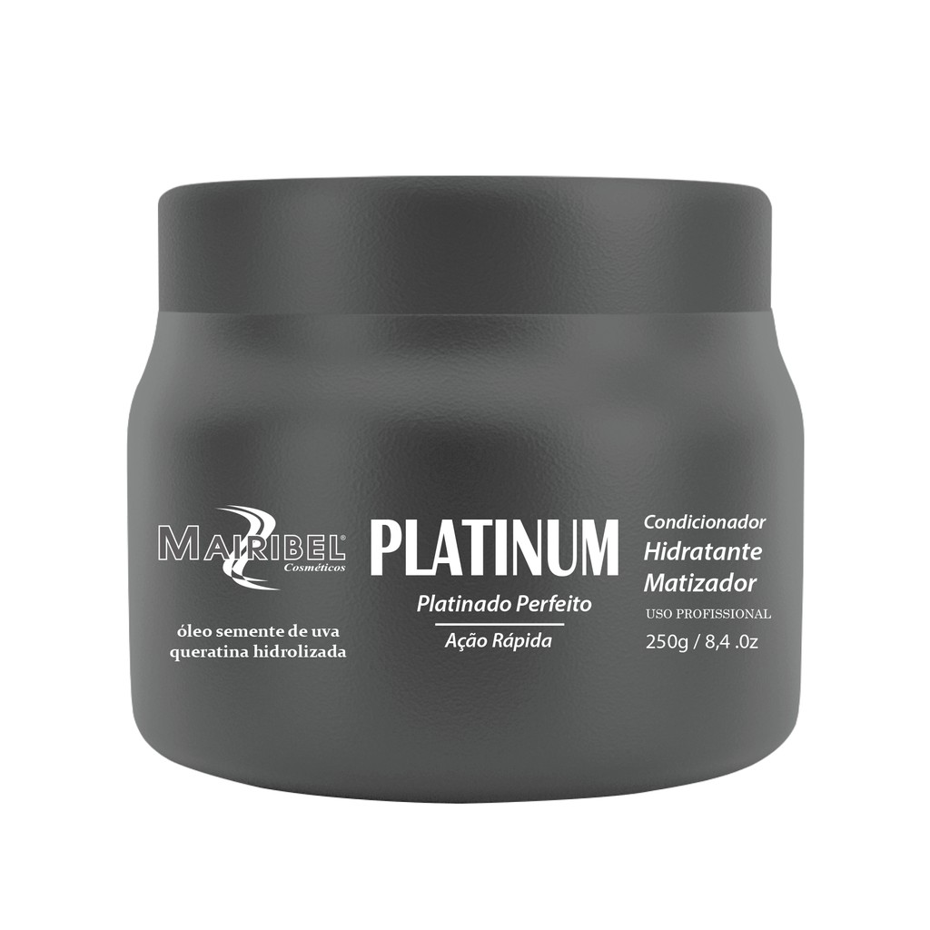 Matizador Platinum Para Cabelo Loiro Platinado 250g - Profissional ...