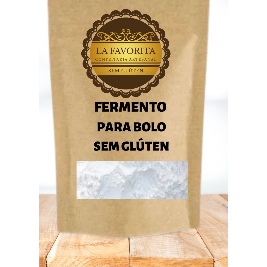 Fermento Químico em pó tradicional para bolo - Sem Glúten - 200g ...