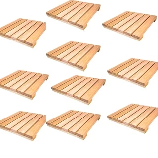 *COMBO* 10 Unidades Deck De Madeira Modular 30x30 Pallet Palete Palet Estrado Strado