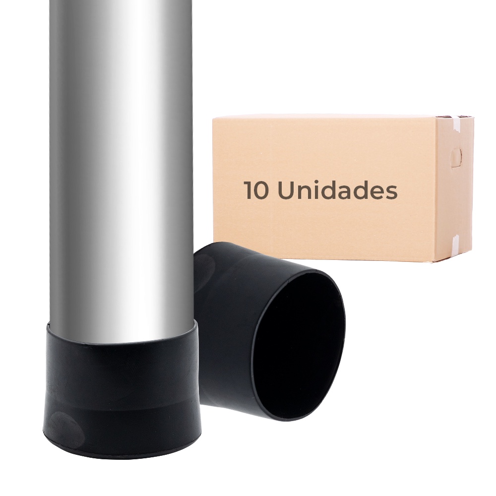 10 Uni Ponteira Pe Cadeira Tubo Pvc Externa 1 1/2 38mm 3,8cm