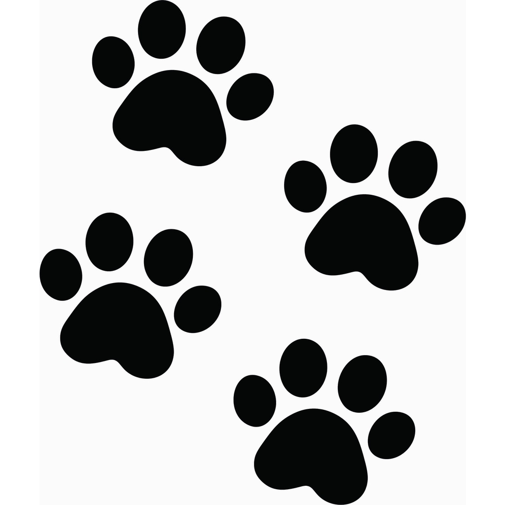 Adesivos Patinhas de Cachorro Pet Para Carro Moto 4 unidades 6cm ...