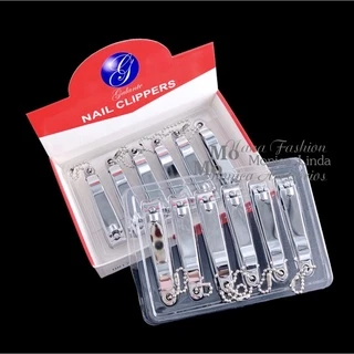 12 Unidades CORTADOR DE UNHA com lixa Aço inox manicure pedicure