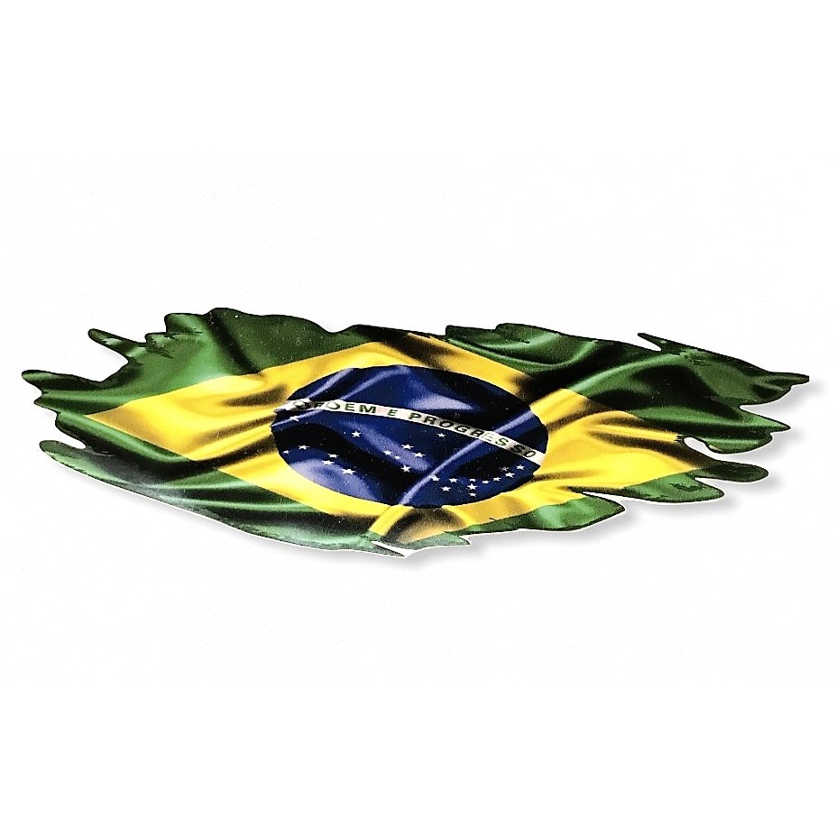 Adesivo Bandeira Brasil Efeito 20 cms !!! | Shopee Brasil