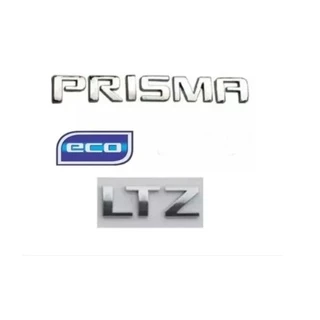 Kit Emblema Letreiro Cromado Mala Gm Prisma Ltz Eco