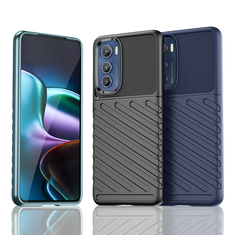 Custodia JIAFEI Per Motorola Edge 30 Neo/Lite | Cover Traslucida Con Anello Magnetico Girevole 360° - 3