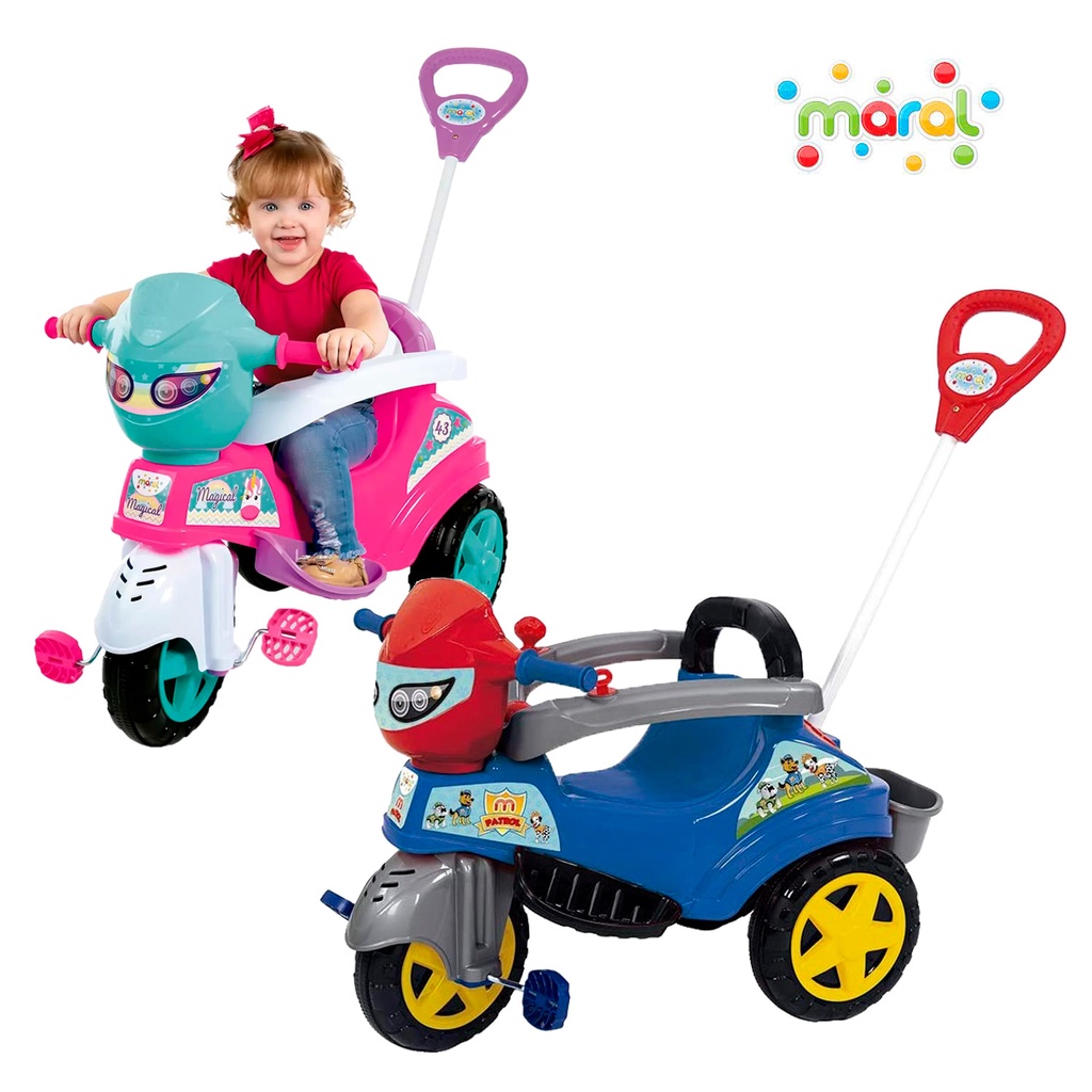 Triciclo Baby City - Menina - Maral