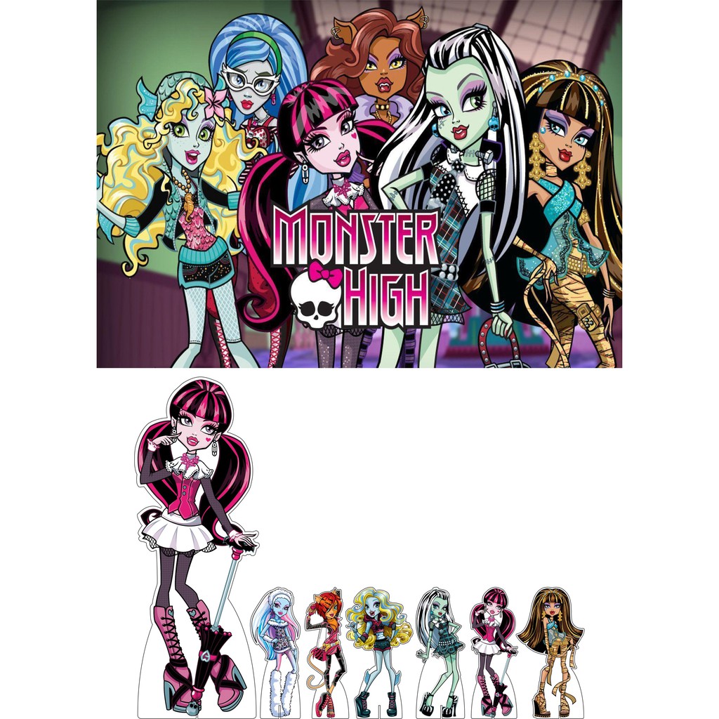 Mini Kit Display + Painel Festa Infantil Monster High | Shopee Brasil