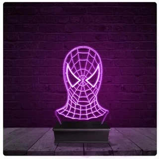 Luminária e Abajur Acrílico Led - Homem Aranha 2