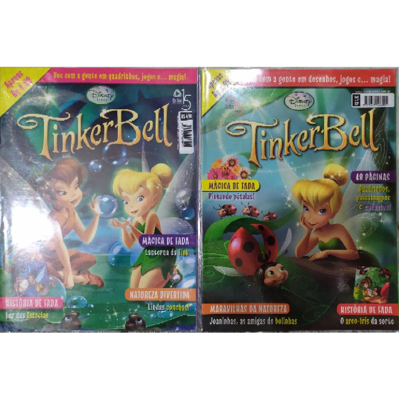 tinker Bell - kit 2 revistas de atividades | Shopee Brasil